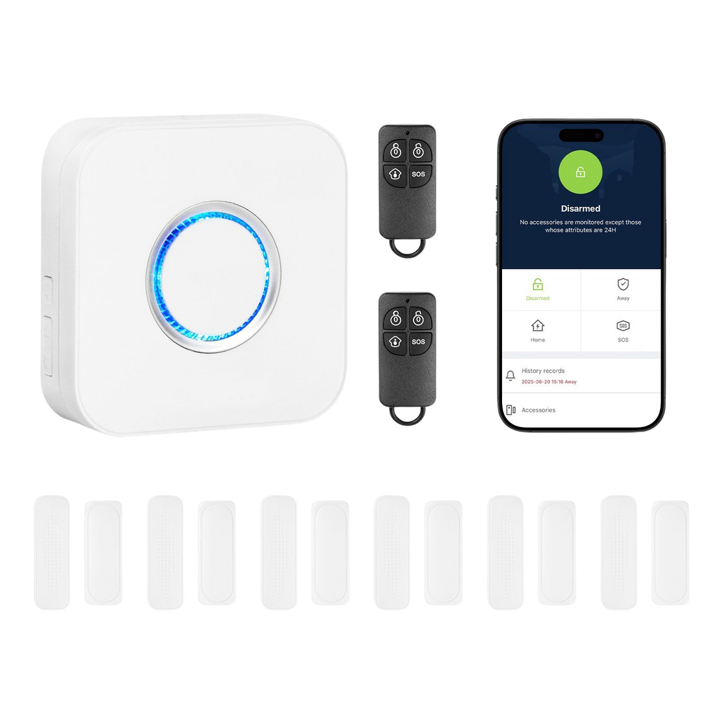 VEVOR Wireless Door Chime System — 6 Sensors + App Control | 656ft Range